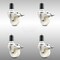 Service Caster 3 Inch 316SS Nylon Wheel Swivel 1-1/2 Inch Expanding Stem Caster Set Lock Brake SCC-SS316TTLEX20S314-NYS-112-4 - alternate 4